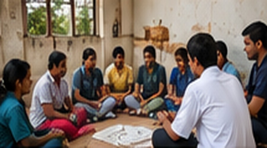 Illustrative community support visual